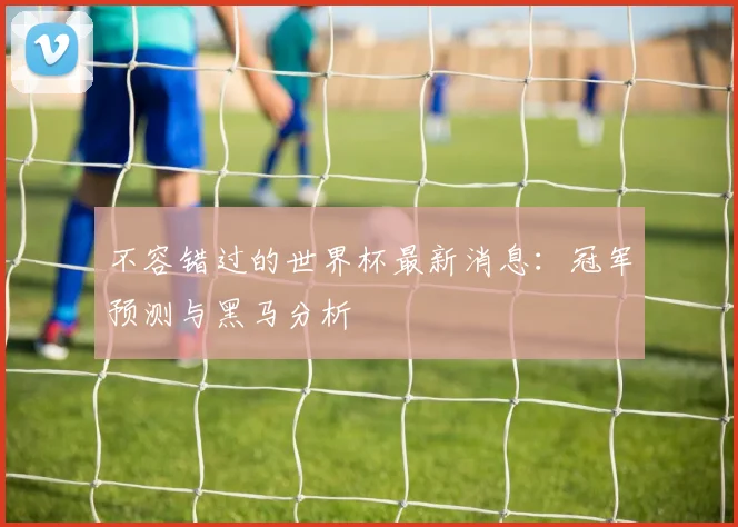 不容错过的世界杯最新消息:冠军预测与黑马分析